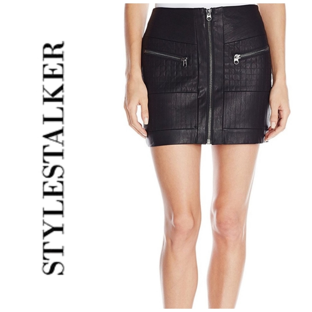 StyleStalker Streets of Fire Vegan Leather Skirt